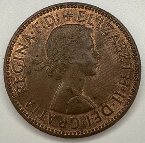 1959 British Half Penny - Picture 1 of 2