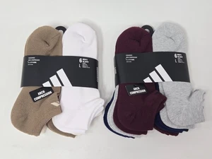 Adidas Mens No Show Cushioned Socks 6 Pair Size Large NWT - Picture 1 of 3