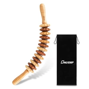 Wood Therapy Massage Tools, Wooden Bend Waist Thigh Massager & Muscle Roller ... - Bild 1 von 6
