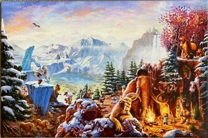 Ice Age by Thomas Kinkade - Limited Edition Print on Canvas - Picture 1 of 5