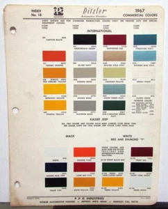 1967 International Harvester Truck Paint Chips Includes Mack White REO Diamond T - Picture 1 of 1