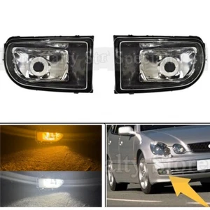Par de faros antiniebla delanteros LED ámbar con luz de circulación blanca para Lexus GS300 2004 - Imagen 1 de 8
