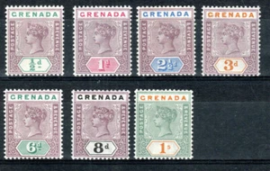 Granada 1895-99 valores a 1s SG 48-55 MLH/MH - Imagen 1 de 1