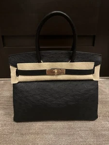 Hermes Ostrich Birkin 30 Rose Gold Hardware BRAND NEW - Picture 1 of 9