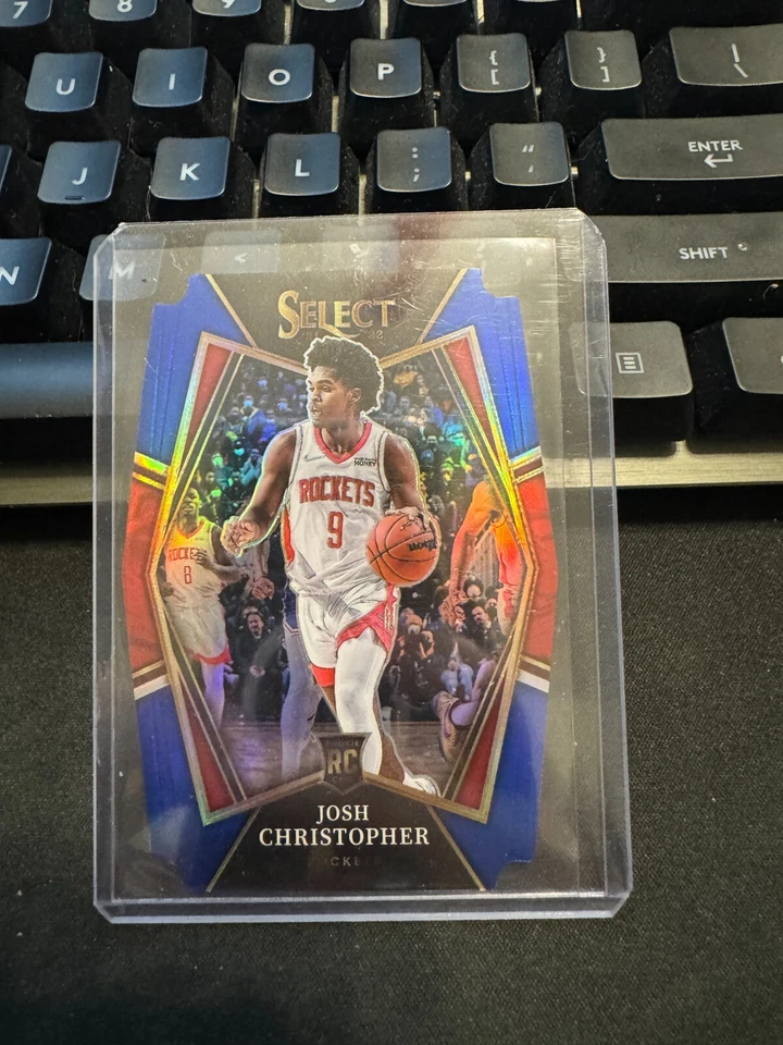 Josh Christopher 2021-22 Panini Select Premier Level Blue Die Cut Prizm RC /249 - Image 1 of 2