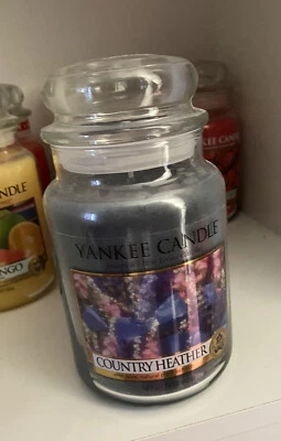 Yankee Candle grand pot Deerfield 22 oz bruyère de campagne à la retraite RARE VHTF - Photo 1/3