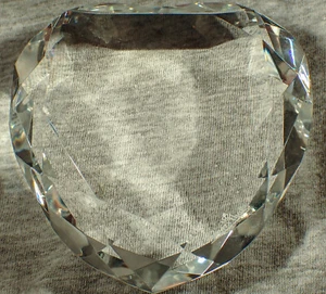 Rosenthal Faceted Clear Crystal Glass Heart - Picture 1 of 4