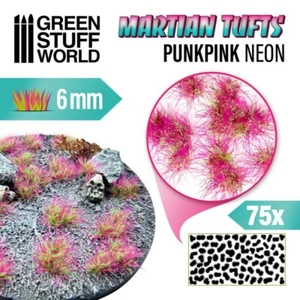 Green Stuff World Martian Tufts 6mm - PUNKPINK NEON New - Picture 1 of 1