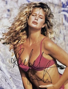 RACHEL HUNTER / 5 1/2 X 7" COLOR AUTOGRAPHED SWIMSUIT PHOTO - Picture 1 of 3