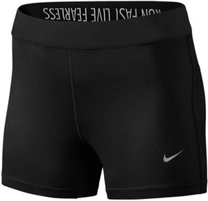 NEW NIKE [S] Women's 2.5" RELAY DRI-FIT Running/Gym Shorts-Black 683319-010 - Picture 1 of 2