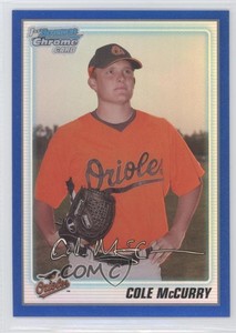 2010 Bowman Chrome Prospects Blue Refractor /250 Cole McCurry #BCP3