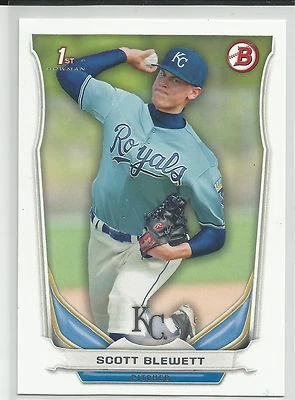 Tarjeta del draft de Scott Blewett Kansas City 2014 Bowman Foto 1 de 2