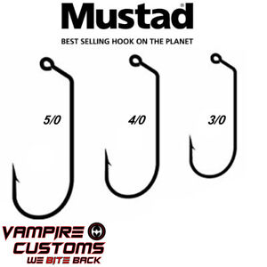 Mustad 32786 32786BLN 60º Hook Extra Strong Needle Ultra Point Black Nickel New