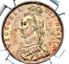 Britain: Victoria Silver 1887 Halfcrown 1/2C NGC MS61