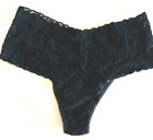 Hanky Panky Retro Black Lace Thong - One Size