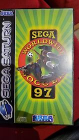 sega saturn world wide soccer 97 with booklet