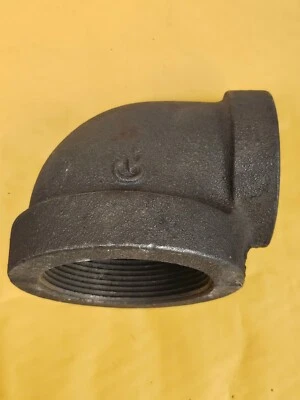 3" x 1-1/4" Cast-Iron 90-degree Elbow Threaded-Class 125 USA-GRINNELL NEW - Image 1 of 4