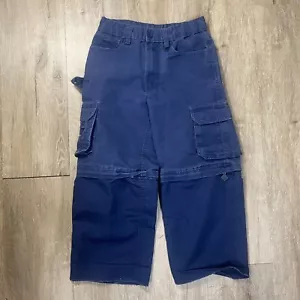 BSA Boy Scouts Youth Pants 6 Navy Switchback Uniform Cub Zip Off Shorts - Picture 1 of 5