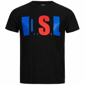 Mens Crew Neck Short Sleeve T-Shirt DIESEL T JOE QB Casual Slim fit Tops l SALE - Picture 1 of 8