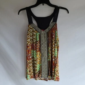 NEW - Medium - NOT FOREVER Racerback Tank - Green / Gold / Black, Embroidery - Picture 1 of 7
