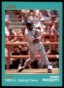 1990 STAR GOLD - #59 KIRBY PUCKETT MINNESOTA TWINS