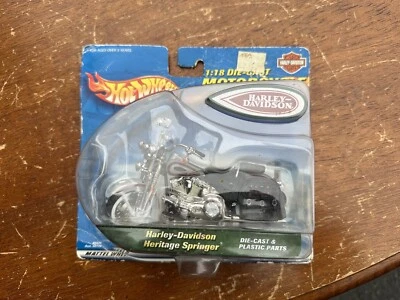Harley Davidson Hot Wheels diecast model Heritage Springer Motorcycle - Image 1 of 4
