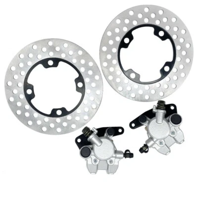 Front Brake Calipers & Brake Rotors for Yamaha Wolverine 350 YFM350X 2006-2009 - Image 1 of 2