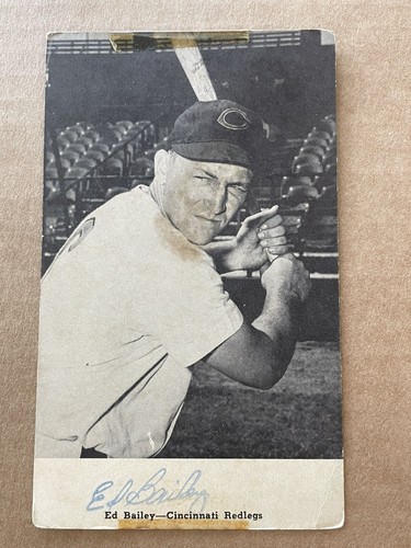 1955 Cincinnati Reds Team Issued Postcard Ed Bailey | eBay