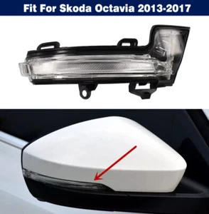 Right Side Rear View Mirror Turn Signal Light Lamp For Skoda Octavia 2013-2017 - Picture 1 of 8