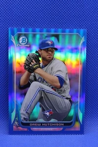 2014 Bowman Chrome Blue Refractor /250 Drew Hutchison #217 SP Blue Jays - Picture 1 of 2
