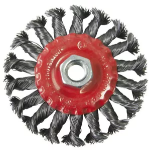Twist Knot Wire Wheel 100mm 4" Brush For Angle Grinder Rust Remove Scrub - Picture 1 of 1