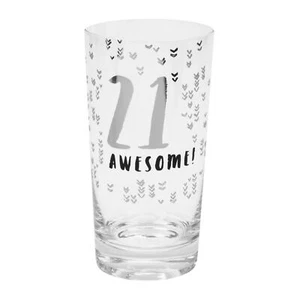 Luxe Birthday Pint Glass - 21 21st Birthday Gift Idea - Picture 1 of 1