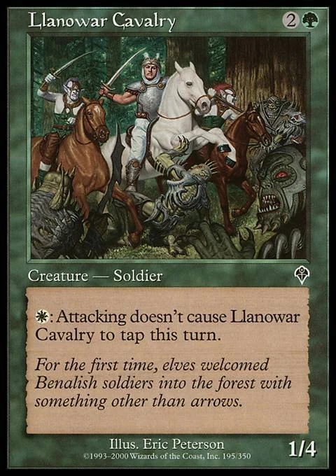 Llanowar Cavalry - Foil ~ Lightly Played Invasion MTG Magic UltimateMTG Green Ca - Image 1 of 1