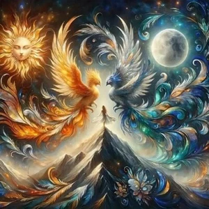 5D Phoenix Diamond Painting Art Kits for Adults Full Round Drill Gem Art - Picture 1 of 9