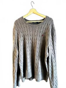 Polo Ralph Lauren Cable Knit Sweater - Size L - Classic Grey - Picture 1 of 4