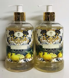 2-Pack Saponificio ~ Lemon Moisturizing Hand Wash with Castor Oil 16.9 fl oz Ea. - Picture 1 of 2