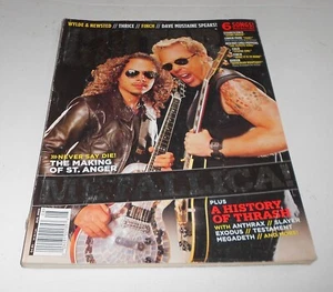 August 2003 GUITAR WORLD MAGAZINE Metallica James & Kirk With Poster Attached - Picture 1 of 5
