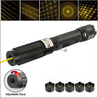 Adjustable Focus 593nm Laser Pointers Visible Beam w/ Charger & Batteries & Box