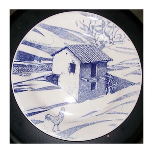 CERAMICA BESIO PIATTO CON GALLO SAGRA DEL POLLO 1988 GORZEGNO - Imagen 1 de 2