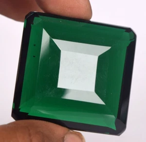 AAA + 50,55 ct. großer grüner Tsavorit Quadratschliff lose Edelstein Geschenk für Anhänger - Bild 1 von 6