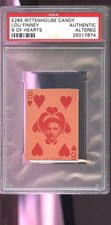 1933 E285 Rittenhouse Candy 8 Of Hearts Lou Finney PSA A Graded Baseball Card
