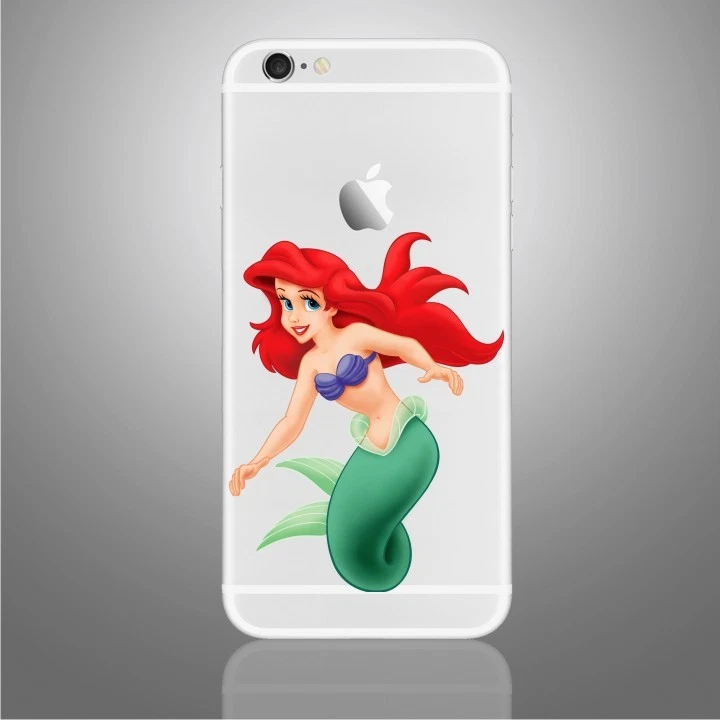 Little Mermaid Vinyl Sticker for iPhoneX, 6,6Plus,6s,6sPlus, 7,7Plus,8,8Plus - Image 1 of 1
