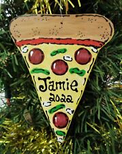 Pizza Ornament U CHOOSE NAME & YEAR  Christmas Personalized Holiday Gift