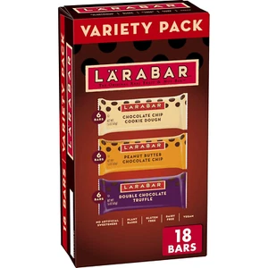 Larabar Chocolate Variety Pack, Gluten Free Vegan Fruit & Nut Bars, 18 Ct - Picture 1 of 8