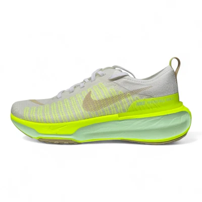 Nike ZoomX Invincible Run 3 Flyknit White Volt Gym Running Trainers DR2615 104 - Image 1 of 4