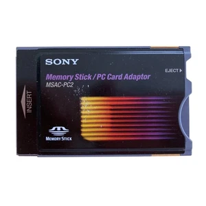 SONY Memory Stick Adapter MSAC-PC2 w/ Case for PC Card ATA/True IDE - Picture 1 of 4