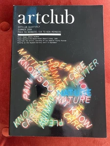 Habitat 1998 90s Art Club Magazine Bruce Nauman Mona Hatoum Picasso Gavin Turk  - Picture 1 of 16