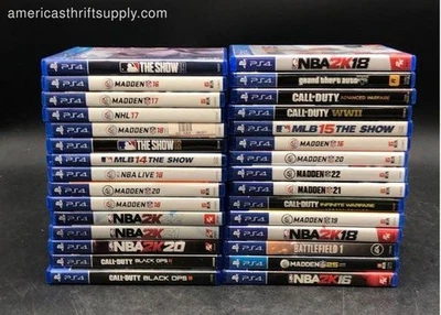 Sony PlayStation 4 Video Game Lot - Madden NFL 16, NHL 17 & More - Image 1 of 4