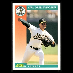 Tarjeta de béisbol Kirk Dressendorfer #728 1992 Score Oakland Athletics MLB - Imagen 1 de 3