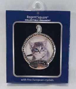 Harvey Lewis Weihnachtsschmuck - Katzenrahmen - mit feinen europäischen Kristallen - Neu im Karton - Bild 1 von 8